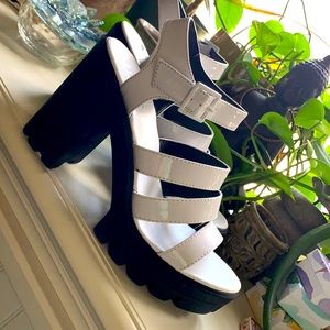 White Platform Heels